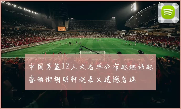 中国男篮12人大名单公布赵继伟赵睿领衔胡明轩赵嘉义遗憾落选